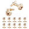 6 Pairs Alloy Cufflinks FIND-FH0017-36G-1