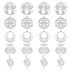 20Pcs 5 Styles 201 Stainless Steel Pendants STAS-DC0013-89-1