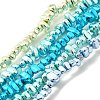 Baking Paint Electroplated Synthetic Non-magnetic Hematite Beads Strands G-H072-D01-01-1