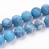Dyed Natural Map Stone/Picasso Stone/Picasso Jasper Beads Strands G-F520-52-10mm-1