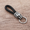 Braided PU Leather Keychains JI5354-1