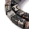 Natural Map Stone Beads Strands X-G-T139-8x8-45A-4