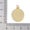 Brass Enamel Pendants KK-C114-23G-01-3