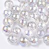 Transparent Plastic Beads X-OACR-S026-6mm-10-1