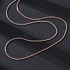 Brass Boston Link Chains Necklaces for Women NJEW-D302-59RG-5