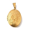 316 Stainless Steel Locket Pendants STAS-O132-02G-1