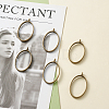 Rack Plating Alloy Open Back Bezel Pendants PALLOY-TA0001-10AB-5