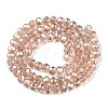 Electroplate Glass Beads Strands EGLA-A044-T6mm-B20-3