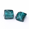 Handmade Silver Foil Lampwork Beads FOIL-S006-20x20mm-04-2