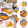 12Pcs 12 Style Printed Imitation Leather Page Corners AJEW-GO0001-11-4