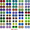 Printed Transparent Glass Cabochons GL-CBAA22A-07-2