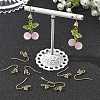 SHEGRACE Brass Pave Cubic Zirconia Earring Findings XGRQ4S738-740G-4