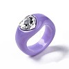 Opaque Acrylic Finger Rings RJEW-Q162-001C-6