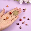 18Pcs Mixed Enamel Fruits Charms Pendant Imitation Fruit Charm Colorful Alloy Enamel Pendant for Jewelry Necklace Bracelet Earring Making Crafts JX186A-3