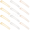 12Pcs 3 Colors Alloy Hair Forks Findings AJEW-GO0001-50-1