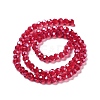 Electroplate Transparent Glass Beads Strands EGLA-A035-T4mm-A01-2