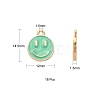 18Pcs 9 Colors Alloy Enamel Charms ENAM-YW0001-97-5