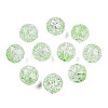 Transparent Crackle Acrylic Beads LS-CACR-N002-25B-3