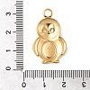 304 Stainless Steel Pendant Cabochon Settings STAS-B113-08G-3