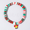 Christmas 304 Stainless Steel Enamel Charm Bracelets AH2991-11-1
