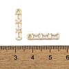 Brass Micro Pave Clear Cubic Zirconia Pendants KK-L212-12G-3
