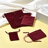 30Pcs Rectangle Velvet Pouches TP-FS0001-02B-9