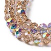 AB Color Plated Transparent Electroplate Beads Strands EGLA-H104-06F-3