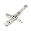 Non-Tarnish 201 Stainless Steel Pendants X-STAS-E015-12P-2