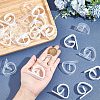 28Pcs 2 Colors Plastic Tablecloth Clips AJEW-GF0007-22-3