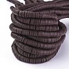 Flat Round Handmade Polymer Clay Bead Spacers X-CLAY-R067-4.0mm-38-4