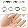 600Pcs 4 Colors Iron Split Rings IFIN-YW0003-35-3