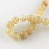 Coffee Watermelon Stone Glass Round Bead Strands G-R342-10mm-18-2