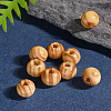 Undyed Natural Wood Beads X-TB611Y-6mm-LF-5