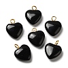 Natural Obsidian Pendants G-E603-01G-04-1