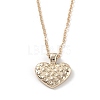 Golden Plated Heart with Constellation/Zodiac Sign Alloy Enamel Pendant Necklaces NJEW-H214-A01-G-2