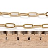 Ion Plating(IP) 304 Stainless Steel Paperclip Chain Necklace for Women X-NJEW-C011-03G-2