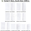 70Pcs 7 Style PET Heat Shrink Bag ABAG-BC0001-31-2