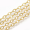 Brass Cable Chain Necklaces X-MAK-T006-05G-2
