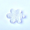 Gesso Christmas Snowflake Carved Figurines DJEW-PW0021-15-2