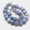 Natural Fire Crackle Agate Beads Strands G-L084-14mm-34-3