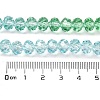 Transparent Painted Glass Beads Strands X1-DGLA-A034-T8mm-A16-3