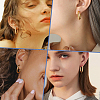 1 Pair 925 Sterling Silver Hoop Earrings EJEW-BBC0001-83G-5