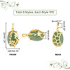   5Pcs 5 Styles Natural & Synthetic Mixed Gemstone Pendants G-PH0036-01-2
