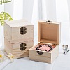 Wooden Storage Boxes OBOX-WH0004-03-9