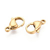 304 Stainless Steel Lobster Claw Clasps STAS-T065-15mm-34G-2