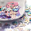 Rainbow Iridescent PVC Paillette/Sequins Beads & Links & Pendants PVC-C001-01G-1