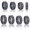 14Pcs 7 Styles Stainless Steel Grooved Finger Ring Settings STAS-SC0010-65EB-7