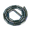 Electroplate Opaque Glass Beads Strands EGLA-Q132-02A-B01-2