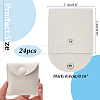 Velvet Jewelry Flap Pouches with Snap Button X-TP-WH0007-10A-2