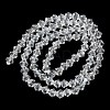 Transparent Electroplate Glass Beads Strands GLAA-F029-3mm-C13-2